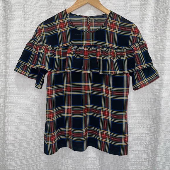 J crew flutter detail top - Picture 1 of 4